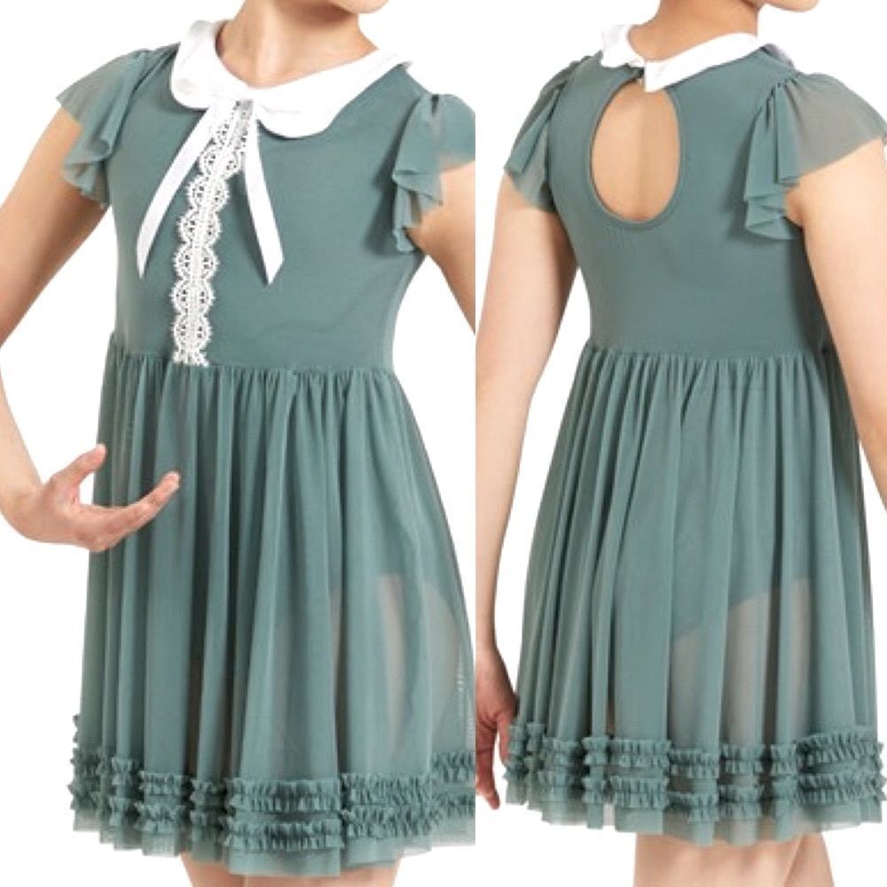 WEISSMAN Dance lyrical Sage green costume Head Above Water 11931 Adult SA